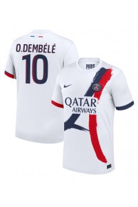 Paris Saint-Germain Ousmane Dembele #10 Fotballdrakt Borte Klær 2024-25 Korte ermer